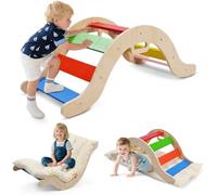 STYPLZ Montessori - Set da arrampicata per interni, con struttura da arrampicata triangolare (2 set, piccole forme irregolari, colorate)