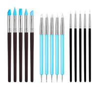 Styquenzer Utensile per modellare argilla in silicone, 15 pezzi, strumento per punteggiatura, strumenti per modellare fai da te, ceramica, unghie, pittura
