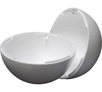 Styropor A100053 - Sfere in polistirolo, 2 pezzi, 500 mm, 1 pezzo, EPS, bianco, 50 cm