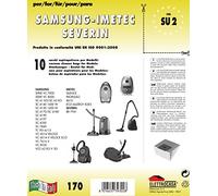 SU 2 sacchetti per aspirapolvere confezione da 10 sacchi carta