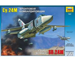 Su-24M Cy-24M Soviet Front Bomber Aircraft Plastic Kit 1:72 Model ZVEZDA
