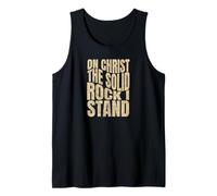 su Cristo la Roccia Solida Che STO, Uomini e Donne cristiani Canotta