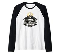 su Cristo, la Solida Roccia, sostengo Il Dono della Fede Maglia con Maniche Raglan