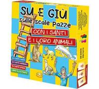 Su e giù sulle scale pazze con i santi e i loro animali. Con gioco da tavolo