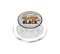 Su Gameday Football indossiamo un tifoso della squadra scolastica arancione e nero PopSockets PopGrip per MagSafe