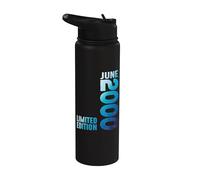 Su Giugno 2000 Anno 2000 Retro 2000 Vintage 2000 Dal 2000 Stainless Steel Insulated Water Bottle