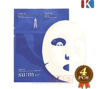 su:m37 Water-full Marine Relief Gel Mask 3 Step Mask Essence Cream Set 4 pezz...