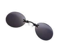 Su Occhiali Occhiali Da Sole Da Donna,Occhiali Da Sole Clip Ons Per Occhiali, Clip per Occhiali da Sole Retro Tondi su Occhiali da Sole, Bellissimi Occhiali da Sole che si adattano alla Luna, Nero
