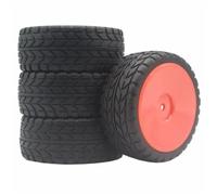 Su Per Strada Pneumatici Cerchi Per Corsa Per HPI Per HSP 1/10 Rc | Gomma Per strada pneumatici Per corsa con mozzo bianco/nero, presa salda e bassa usura per la pista Accessori