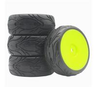 Su Per Strada Pneumatici Cerchi Per Corsa Per HPI Per HSP 1/10 Rc | Gomma Per strada pneumatici Per corsa con mozzo bianco/nero, presa salda e bassa usura per la pista Accessori