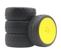 Su Per Strada Pneumatici Cerchi Per Corsa Per HPI Per HSP 1/10 Rc | Gomma Per strada pneumatici Per corsa con mozzo bianco/nero, presa salda e bassa usura per la pista Accessori