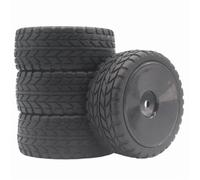 Su Per Strada Pneumatici Cerchi Per Corsa Per HPI Per HSP 1/10 Rc | Gomma Per strada pneumatici Per corsa con mozzo bianco/nero, presa salda e bassa usura per la pista Accessori