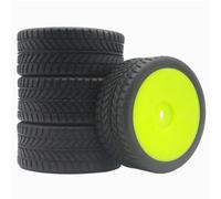 Su Per Strada Pneumatici Cerchi Per Corsa Per HPI Per HSP 1/10 Rc | Gomma Per strada pneumatici Per corsa con mozzo bianco/nero, presa salda e bassa usura per la pista Accessori