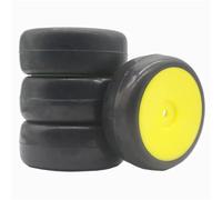 Su Per Strada Pneumatici Cerchi Per Corsa Per HPI Per HSP 1/10 Rc | Gomma Per strada pneumatici Per corsa con mozzo bianco/nero, presa salda e bassa usura per la pista Pneumatici