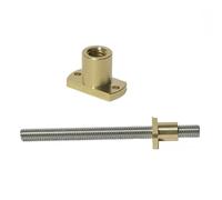 Su scanalature esconate, bruciate in acciaio inox, asta del mandrino, dado flangiato in ottone T12, diverse pendenze/cavi in acciaio inox da 100 mm a 1000 mm, diverse lunghezze (3 mm Pitch 3 mm Lead