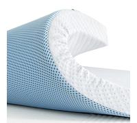 SU SUBRTEX - Coprimaterasso singolo, 5 cm, in memory foam con rivestimento in bambù ipoallergenico (5 x 90 x 190 cm)