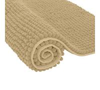 SU SUBRTEX Tappetino Morbido e Corto in Peluche per Il Bagno, Ciniglia, Beige, 40×60cm