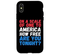 Su una scala di uno in America Quanto sei libero stasera divertente Custodia per iPhone X/XS
