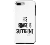 Sua Grazia è Sufficiente 2 Corinzi 12:9 Bibbia Fede Speranza Custodia per iPhone 7 Plus/8 Plus