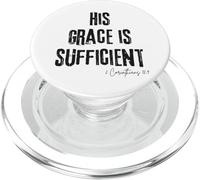 Sua Grazia è Sufficiente 2 Corinzi 12:9 Bibbia Fede Speranza PopSockets PopGrip per MagSafe