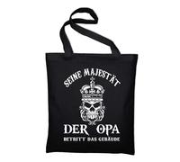 Sua Maestà Il Nonno Borsa In Tela Entra Nell'Edificio Compleanno Del Nonno