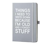 SUADEN Diario regalo divertente per uomini e donne - Things I Need To Write Down Because I'm Old And I Forget Stuff, regalo unico e premuroso per colleghi, amici e familiari - 100 pagine