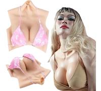 SUAFAXNG Realistic Silicone Breast Fake Breasts Silicone Breastplate E Cup Breast Forms for Crossdresser Drag Queen Men
