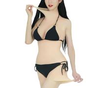 SUAFAXNG Silicone Bodysuit C-G Cup Fake Breasts Silicone Body Suit Breast Forms for Transgender Drag Queen Crossdressers