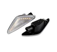SUAGFW 2 Pezzi LED Luce Posizione Laterale Indicatore Direzione Lampada Lampeggiante Lente Per BMW X3 F25 X5 E70 X6 E71 E72 6313692068 Luce Segnalazione(Style 4)