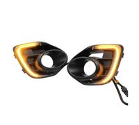 SUAGFW luce segnale dinamica Per Mitsubishi Per Lancer 2016-2019 Luci Diurne DRL Indicatori Di Direzione Fendinebbia Accessori Per Auto Bianco+Giallo luce segnalazione