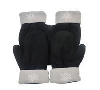 Suammiitstrieadea 3pack/lot Colorfast E Delicato Modello Guanti Per Le Gite Invernali Cotone Sicuro Coppia Amanti Mittens Guanti 3pcs Guanti Nero, nero e grigio., as description