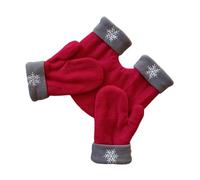 Suammiitstrieadea 3pack/lot Colorfast E Delicato Modello Guanti Per Le Gite Invernali Cotone Sicuro Coppia Amanti Mittens Guanti 3pcs Guanti Nero, Rosso+Grigio, as description