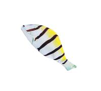 Suammiitstrieadea Astuccio portapenne multicolore a forma di pesce 3D con chiusura sicura fodera in spugna per la protezione ermetica Oxford Cloth astuccio portapenne No.+1, N. +1, as description