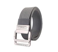 Suammiitstrieadea Cintura regolabile con doppio anello a D per uomo e donna, robusta e alla moda e facile da regolare. Cintura in tela rossa