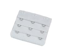 Suammiitstrieadea Estensione Strap Bra Extender Fibbia 3 Ganci Brassiere Ganci Pratico Elastico Multicolore Clip Sostituzione 3 Righe bianco, Grigio Argento Chiaro, as description