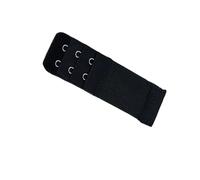 Suammiitstrieadea Estensori per reggiseno con fibbia a 2 ganci accessori multicolore fascia allungata sostituzione 3 file biancheria intima bianca, Nero , as description