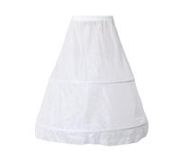 Suammiitstrieadea Sposa Crinoline Sposa Pannier 2 Cerchi Gonna Sottogonna per Abito da Sposa Bianco, bianco, Length: 100cm