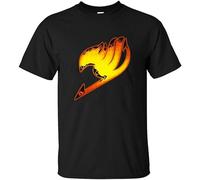 SUAN MEI ROU Men's Fairy Tail Lave Projet Render T Shirt Black XXL