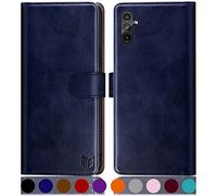 SUANPOT Custodia a portafoglio per Samsung Galaxy A13 5G RFID blocco (blu)