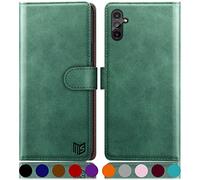 SUANPOT Custodia a portafoglio per Samsung Galaxy A13 5G RFID (verde mare)