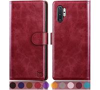 SUANPOT Custodia a portafoglio per Samsung Galaxy Note 10 Pro (rosso, per Samsung Note 10 Pro)