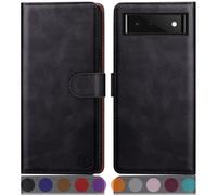 SUANPOT for Google Pixel 6A(Non Pixel 6/6Pro) Wallet case ?RFID Blocking? Credit Card Holder Flip Folio Book PU Leather Phone case Shockproof Cover W