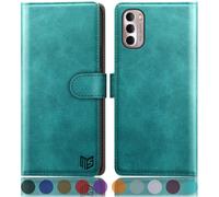 SUANPOT for Motorola Moto G 5G 2022 Wallet case ?RFID Blocking? Credit Card Holder Flip Folio Book PU Leather Phone case Shockproof Cover Women Men f