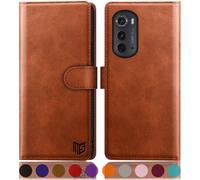 SUANPOT per moto Edge 2022 Custodia da portafoglio 5G con supporto per la carta di credito Blocco RFID Flip Book PU COPERTURA DI PETTURA DI PETTURA D