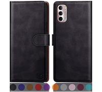 SUANPOT per PU Moto G 5G Custodia a portafoglio (nero)