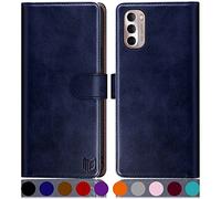 SUANPOT per PU Moto G 5G Custodia Portafoglio (Blu)