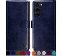 SUANPOT per PU Samsung Galaxy S23 Plus Custodia a portafoglio Blu