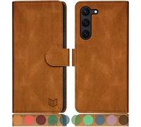 SUANPOT per PU Samsung Galaxy S23 Plus Custodia a portafoglio Light Coffee