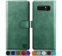 Suanpot per Samsung Galaxy Note 8 con RFID Blocking Whatet Case Credit Credit Card Card Card Book Book Telef