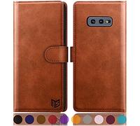 SUANPOT per Samsung Galaxy S10e 5.8 "(Non S10 6.2 ") con blocco RFID Custodia a portafoglio in pelle per carte di credito, Flip Folio Custodia per telefono antiurto da donna e da uomo per Samsung S10e